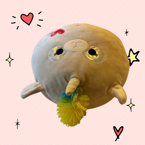 Squishmallow 12" The Llamacorn Soft Plush. Cuddly! Cute! Pre-owned Jazwares - Picture 6 of 13
